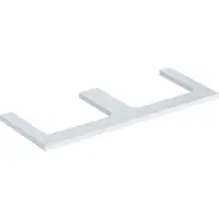 Geberit Plaque de lavabo ONE, découpe double, pour lavabo à poser, 120x3x47cm, 505.345.00.1, 505.345.00.1