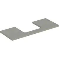 Geberit Plaque de lavabo ONE, découpe au centre, pour lavabo à poser, 120x3x47cm, 505.285.00.7, 505.285.00.7