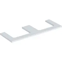 Geberit Plaque de lavabo ONE, découpe double, pour lavabo à poser, 135x3x47cm, 505.286.00.2, 505.286.00.2