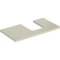 Geberit Plaque de lavabo ONE, découpe à droite, pour lavabo à poser en forme de coupe, 90x3x47cm, 505.313.00.4, 505.313.00.4
