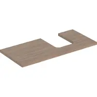 Geberit Plaque de lavabo ONE, découpe à droite, pour lavabo à poser en forme de coupe, 105x3x47cm, 505.314.00.5, 505.314.00.5