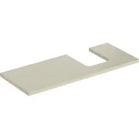 Geberit Plaque de lavabo ONE, découpe à droite, pour lavabo à poser en forme de coupe, 120x3x47cm, 505.315.00.4, 505.315.00.4