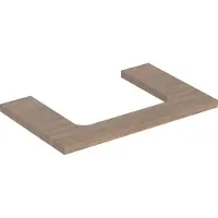 Geberit Plaque de lavabo ONE, découpe au centre, pour lavabo à poser, 75x3x47cm, 505.282.00.5, 505.282.00.5