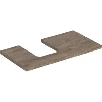 Geberit Plaque de lavabo ONE, découpe à gauche, pour lavabo à poser en forme de coupe, 90x3x47cm, 505.293.00.6, 505.293.00.6