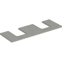 Geberit Plaque de lavabo ONE, découpe double, pour lavabo à poser en forme de coupe, 135x3x47cm, 505.276.00.7, 505.276.00.7