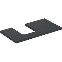 Geberit Plaque de lavabo ONE, découpe à gauche, pour lavabo à poser en forme de coupe, 90x3x47cm, 505.293.00.3, 505.293.00.3