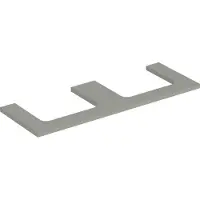 Geberit Plaque de lavabo ONE, découpe double, pour lavabo à poser, 135x3x47cm, 505.286.00.7, 505.286.00.7