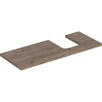 Geberit Plaque de lavabo ONE, découpe à droite, pour lavabo à poser en forme de coupe, 120x3x47cm, 505.315.00.6, 505.315.00.6