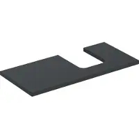 Geberit Plaque de lavabo ONE, découpe à droite, pour lavabo à poser en forme de coupe, 105x3x47cm, 505.314.00.3, 505.314.00.3