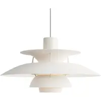 Louis Poulsen Lampada a sospensione PH 5 500, bianco monocromatico, Ø 50 cm