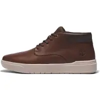 Timberland per uomo. TB0A5UVN2011 Scarpe da ginnastica marroni in pelle a metà polpaccio con lacci Seneca Bay (45.5), Marrone, Basso, String