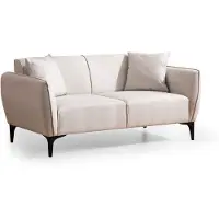 Hannah Home , Belissimo- ARE1534, Non lineare, bianco, Divani letto, Struttura: legno di faggio / pannello truciolare