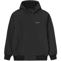 Carhartt WIP - Giacca idrorepellente foderata in pile - Hooded Sail Jacket Black White per Uomo in Nylon - Taglia XL - Nero