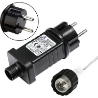 Monzana Catena Luminosa Led Stalattiti di Ghiaccio Bianco Freddo Interno Esterno 40 Stalattiti 10,4m