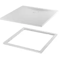 Bette BetteFloor Side receveurs de douche avec support de receveur Minimum et BetteAntidérapant Pro, 1400x1000mm, 3386-000AE,T1, 3386-000AE,T1