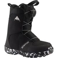 Burton - Scarponi da snowboard - Grom Boa Black 2024 - Taglia Bambino 28 - Nero