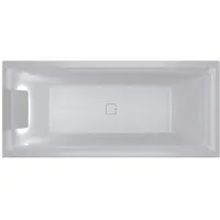 Riho Still Square Baignoires rectangulaires, avec cas , à encastrer, avec garniture de vidage et de trop-plein, 2 places, blanc, B099033005, B099033005