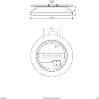 EVN Catino Plafoniera LED, sensore, 30 cm