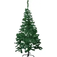 Casaria Albero di Natale artificiale 150 cm con supporto in metallo 310 punte Montaggio rapido Decorazione natalizia Albero di Natale PVC Verde