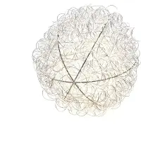 Konstsmide LED a sfera, 160 diodi bianco caldo, 4,5 V, per interni, cavo trasparente - 3515-303