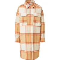 Iriedaily Giacca Lunga Donna W Checky Shirt Jacket Beige