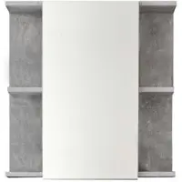 Trendteam armadio a specchio per bagno Nano concrete stone melamina 60 x 62 x 20 cm