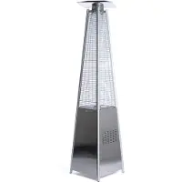 Fornorth Riscaldatore radiante Pyramid 13kW a gas, acciaio inox