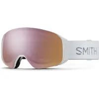 Smith - Maschera da sci - 4D Mag S White Chunky Knit Chromapop Everyday Rose Gold Mirror - Bianco