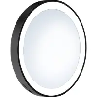 Smedbo OUTLINE - Specchio da bagno con ventosa, illuminazione LED, modello X7, colore nero, codice prodotto FB625