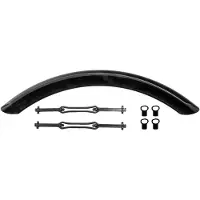 Ortlieb Quick Rack Mudguard Portapacchi (50 mm, nero)