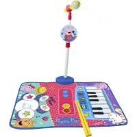 Reig Musicales Microfono Peppa Pig Battery And Piano Carpet With Foot And Drumsticks