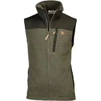 Fjällräven Buck Fleece Vest Gilet in pile Uomo (L, olivia)