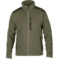 Fjällräven Buck Fleece Giacca in pile Uomo (XL, olivia)