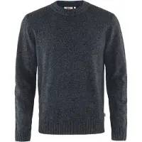 Fjällräven Övik Round-Neck Sweater Maglione Uomo (L, nero)