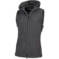 Mufflon Women's Momo Gilet in lana merino Donna (M, grigio/nero)