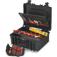 Knipex Valigetta portautensili Robust 34 Elektro, 26 pezzi, | 4003773082583