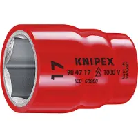 Knipex chiave a bussola esagonale SW da 1 pollice a 1 / 2 pollici con isolamento 1000V - 98 47 1ZOLL