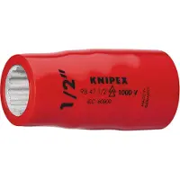 Knipex bussole esagonali SW da 1 / 2 pollici a 1 / 2 pollici con isolamento 1000V - 98 47 1/2ZOLL