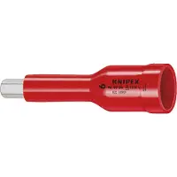 Knipex 98 49 06 Bussola per viti ad esagono cavo con attacco quadro 1/2" 75 mm