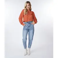 Esqualo Blouse Ruffles Structured Fabric Autumn Glaze Taglia: 42 | Maglie a manica lunga Outlet | Donna