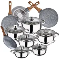 San Ignacio Set Di Pentole E Padelle Cassel 20/24/26/28 Cm Pk3873 12 Pezzi