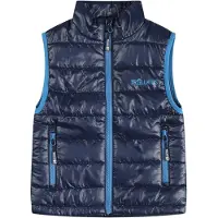 TROLLKIDS Kids Trondheim Vest Gilet sintetico Bambini (128, blu)