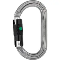 Petzl OK Ball-Lock Moschettoni a chiusura grigio