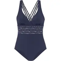 LASCANA Costume intero marino / antracite / grigio chiaro