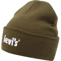 Levi's Unisex Lan Poster Logo Beanie Dark Olive Taglia: OS | Accessori Outlet | kids | Verde