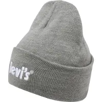 Levi's Kids Unisex Lan Poster Logo Beanie Dark Grey Heather Taglia: OS | Accessori Outlet | kids | Grigio