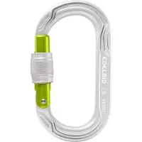 Edelrid Oval Power 2500 Screw II Moschettoni a ghiera grigio