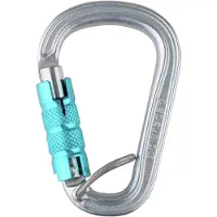 Edelrid HMS Bruce Steel Triple FG II Connettori HMS grigio