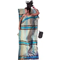 Cocoon Lenzuolo da viaggio in flanella di cotone Beige 220 x 90 cm Beige 220 x 90 cm
