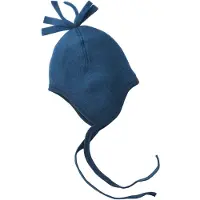 Engel Baby Hat, Wool Fleece Berretto Bambini (74/80, blu)